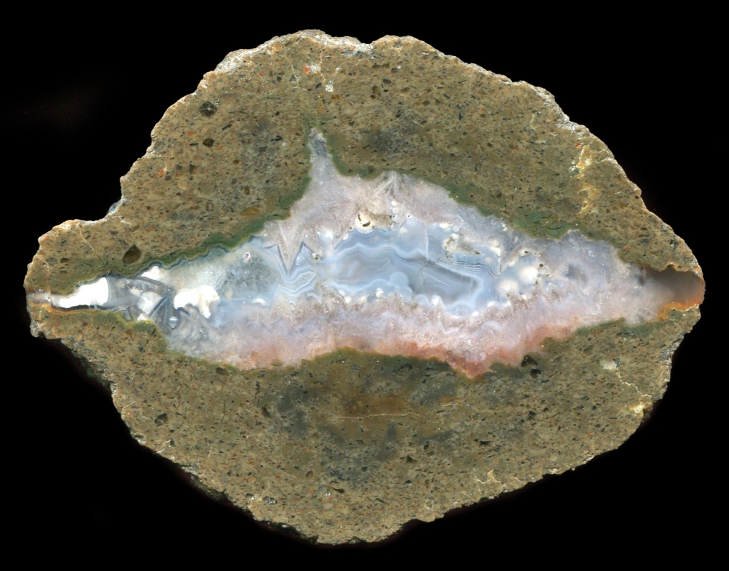 Beautiful Zwickau Planitz With Complex Pseudomorph Core