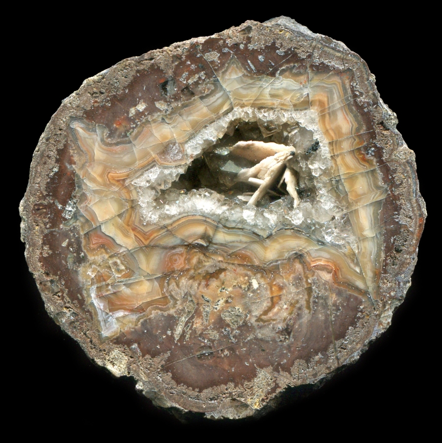 Köpfchen Thunderegg with Barite Geode