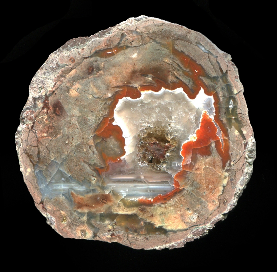 Tiny Baumgartental #2 Thunderegg with Bright Red