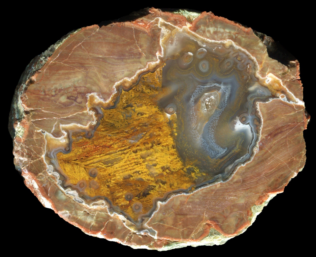 Mianeh Thunderegg with Golden Moss