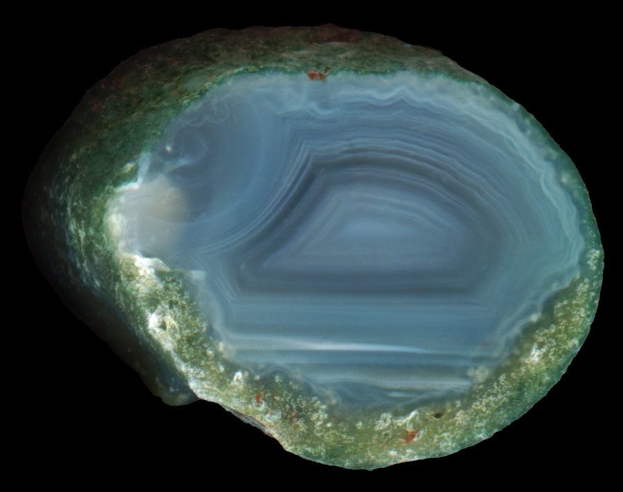 Tiny Scurdie Ness Agate with Blue Banding