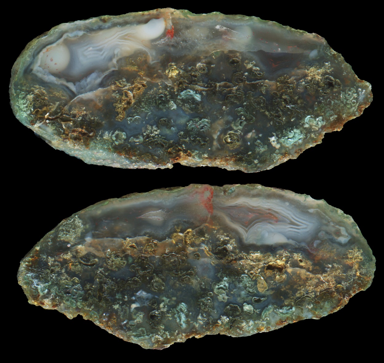 Complex Moss Agate from Scurdie Ness