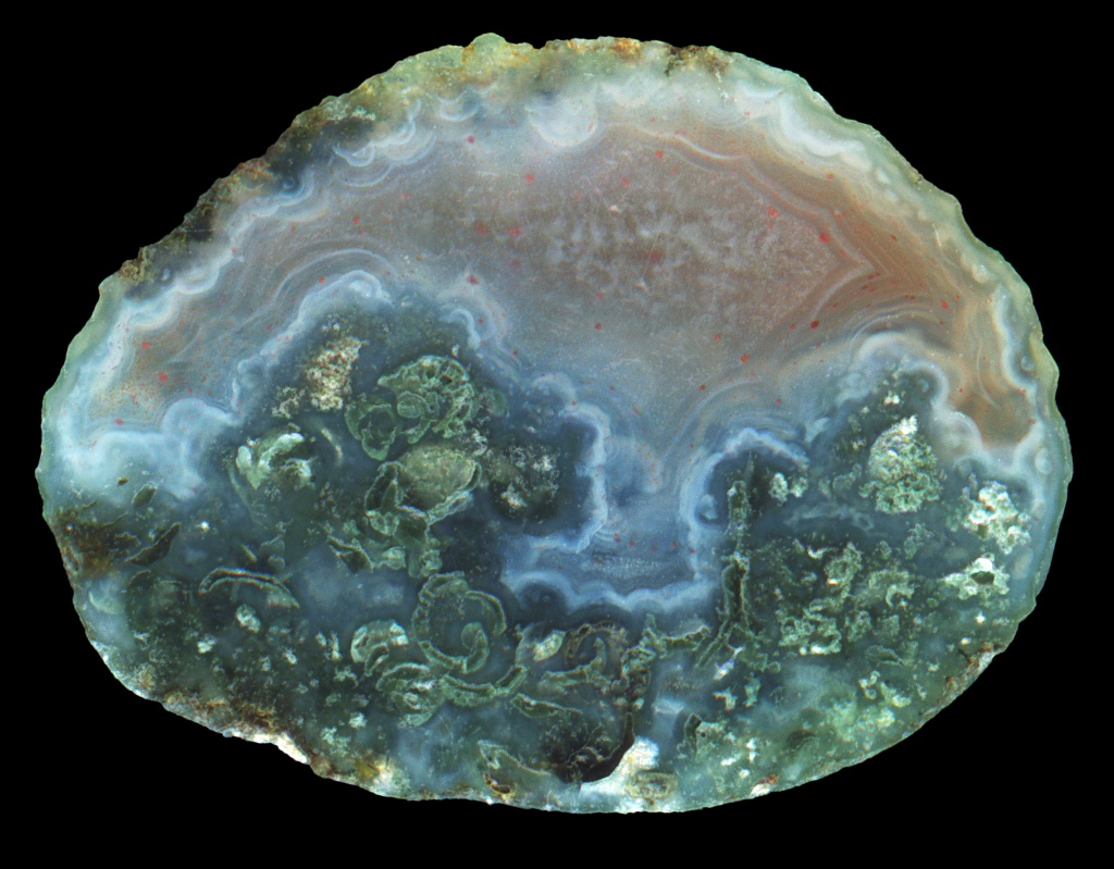 Subtle Scurdie Ness Moss Agate with Gentle Colours