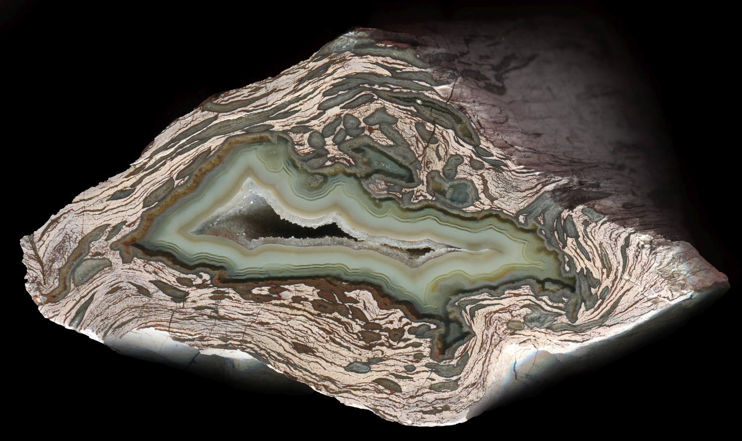 Emirler Village Rhyolite Transitional Nodule with Pale Agate