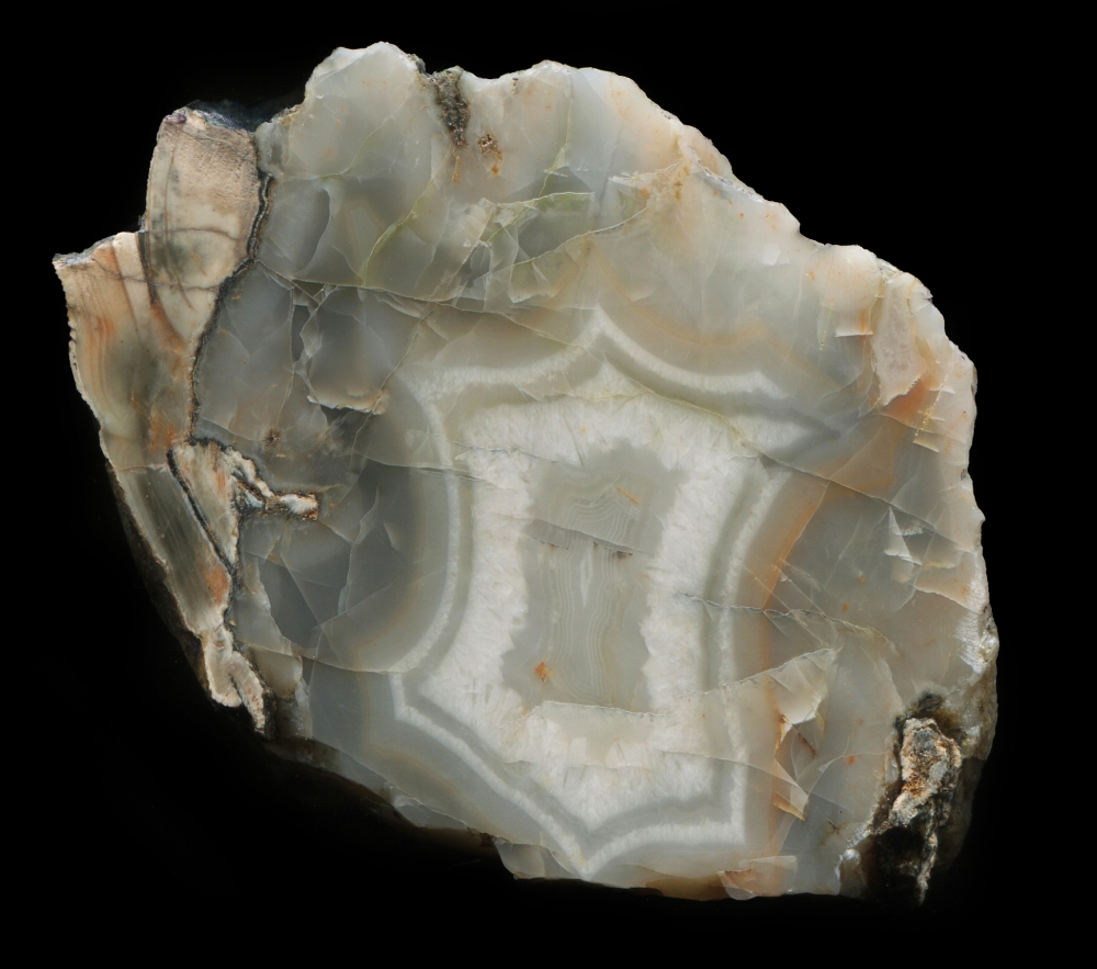 Larger Incomplete Sadgill #2 Thunderegg with Banded Agate
