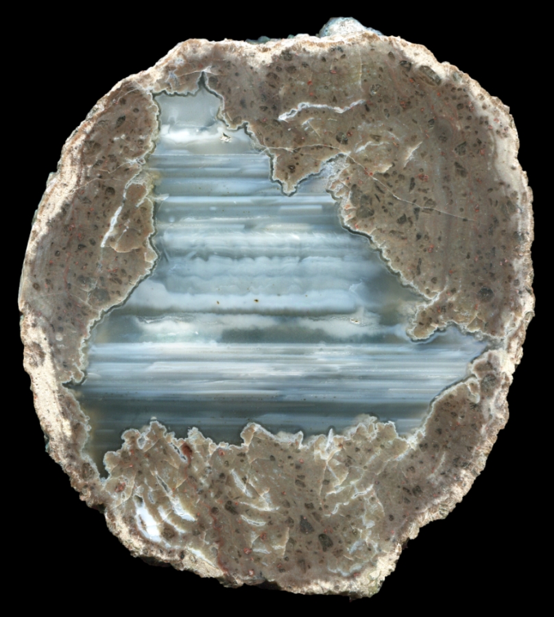 Exquisite Succor Creek Thunderegg with Grey Seascape