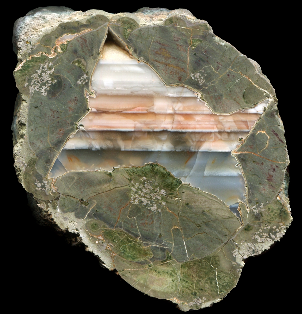 Beautiful Warm Springs Thunderegg with Water Lines