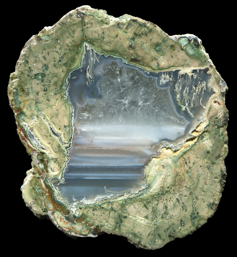 Green Fallen Tree Thunderegg with a Hint of Orange